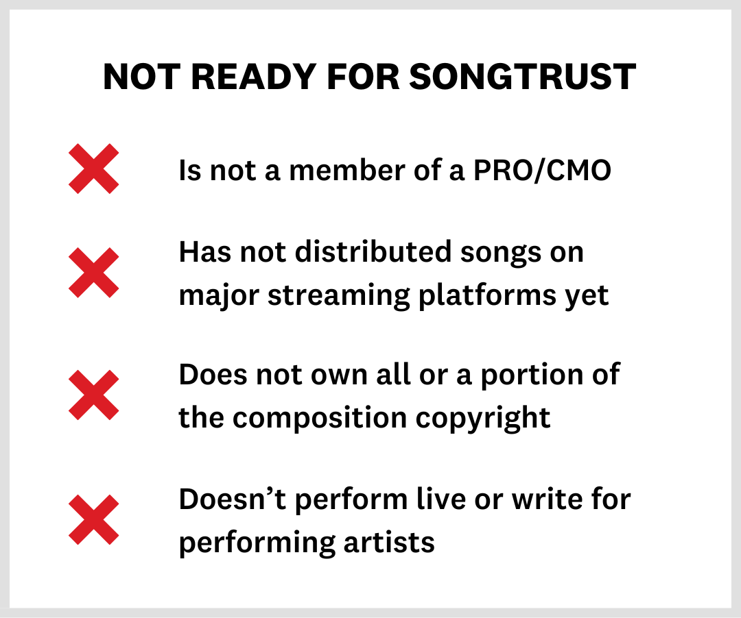 Not Ready for Songtrust