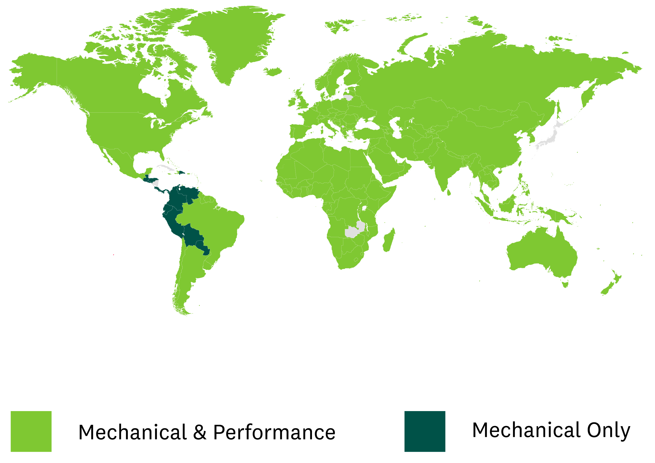 map of the world showing Songtrust's pay sources in over 245 countries 