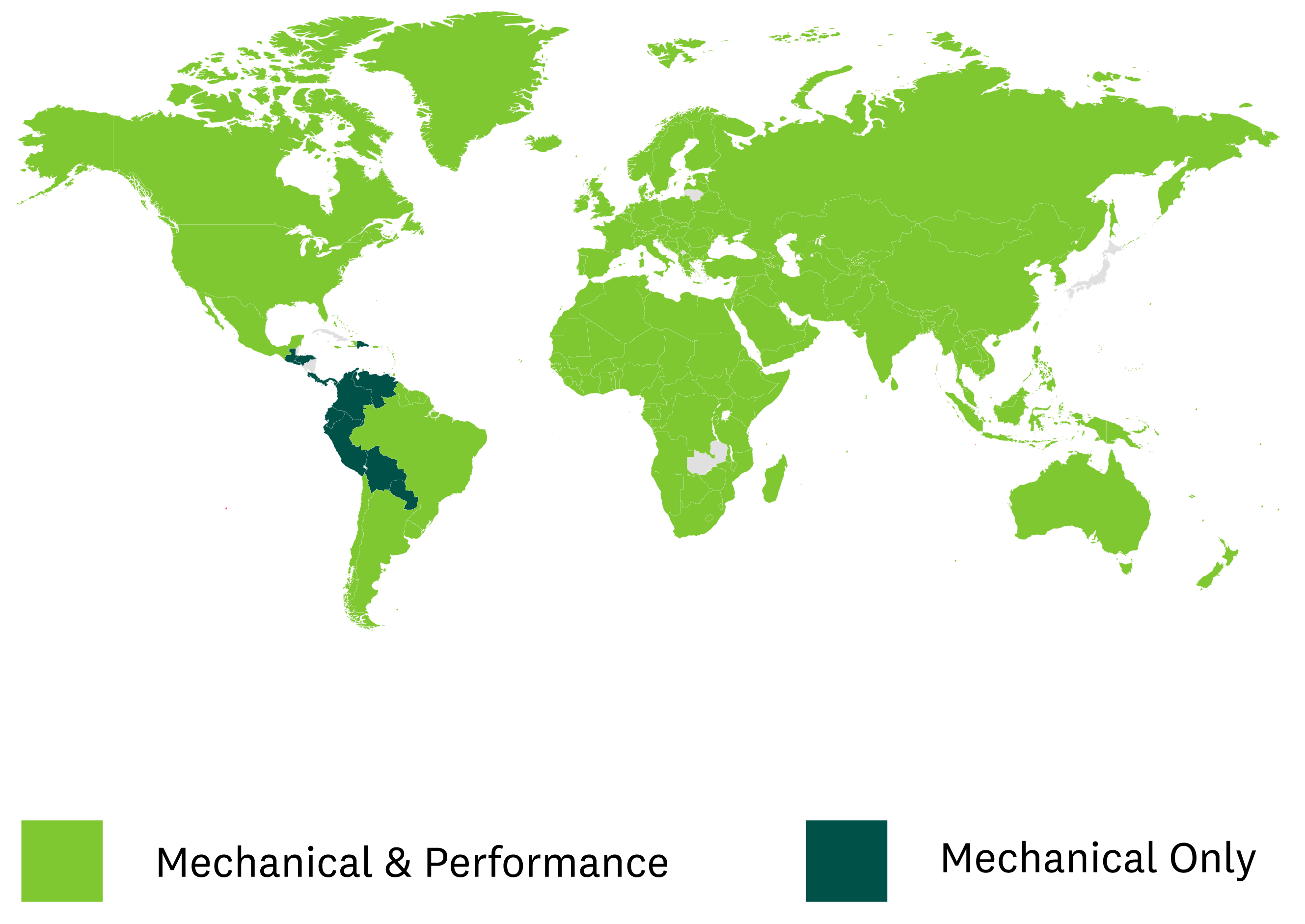 map of the world showing Songtrust's pay sources in over 245 countries 